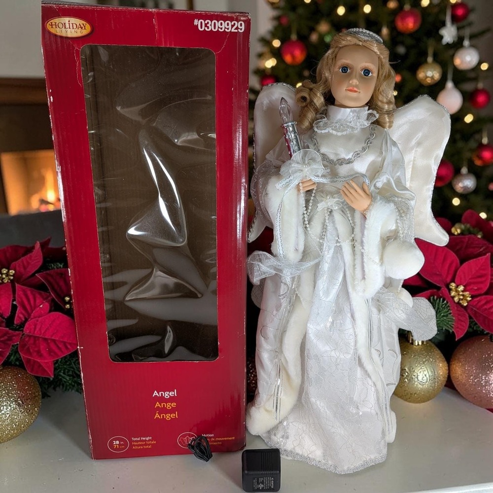 Holiday Living 28in Animated Illuminated Christmas Angel Motionette‎ 0309929